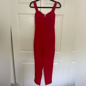 Red H&M Romper in Size 8, Used Once, Adjustable Straps